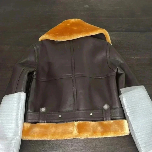 Walter Baker SZ XS Leather Brown Eduardo jacket - Picture 7 of 7